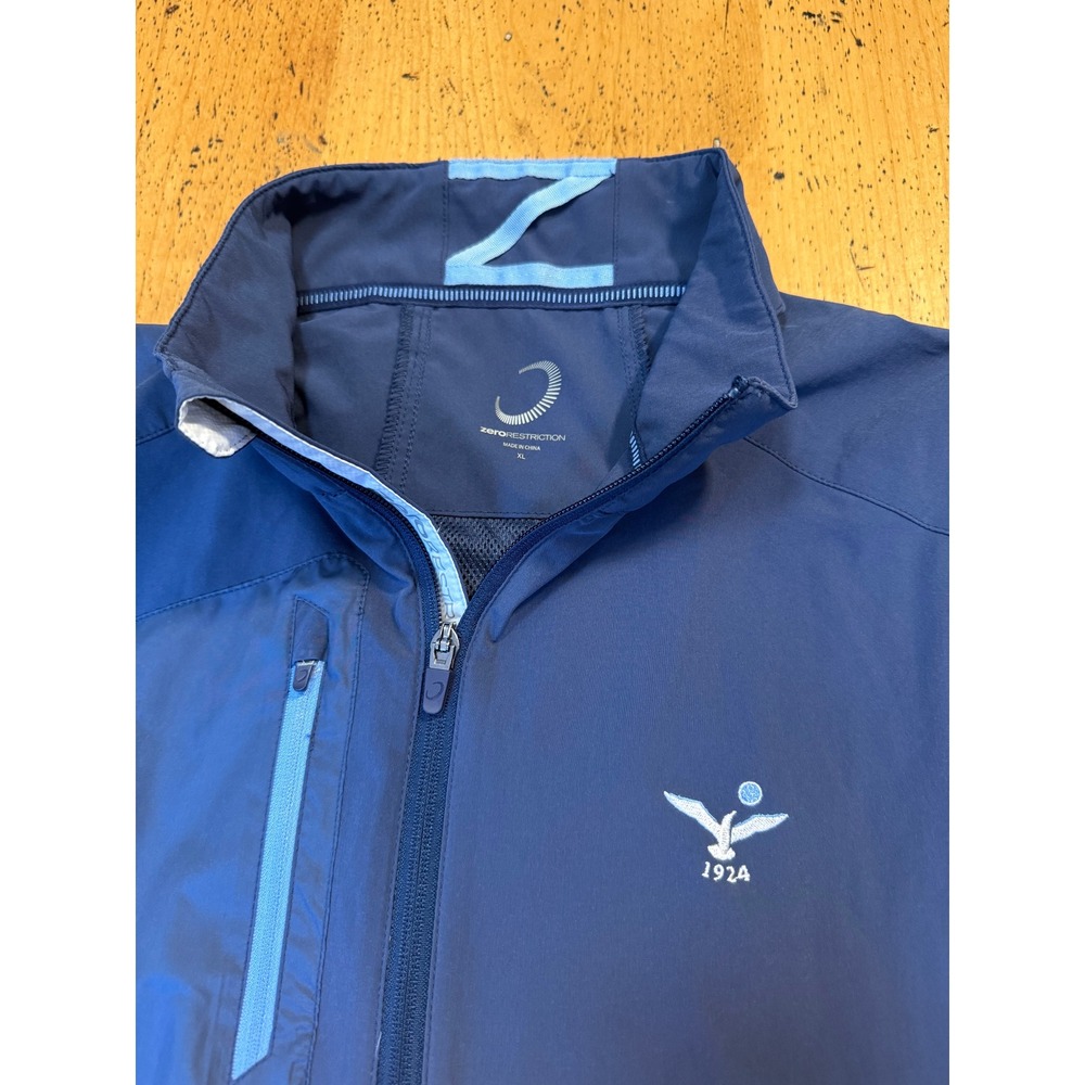Zero Restriction Golf Vest Size XL Mens Navy Blue Full Zip Performance Outerwear - Picture 3 of 9